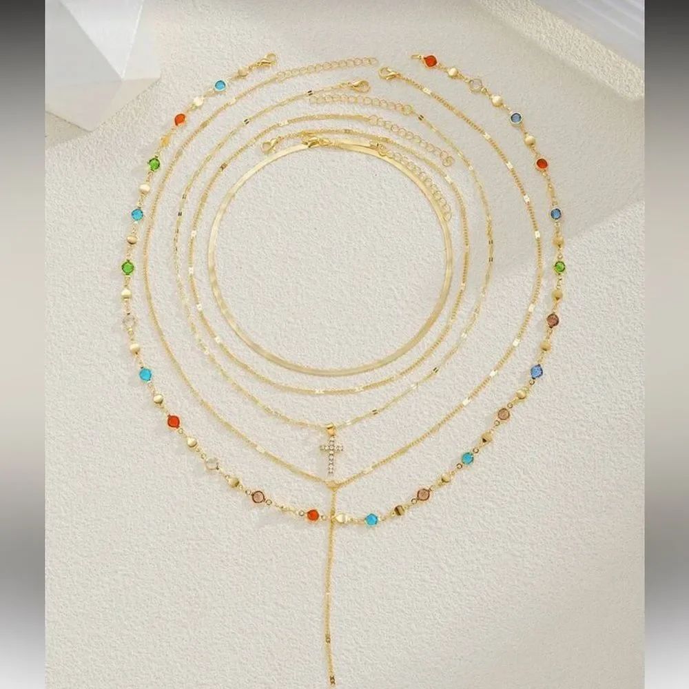 Gold Multi-Layer Necklace R39